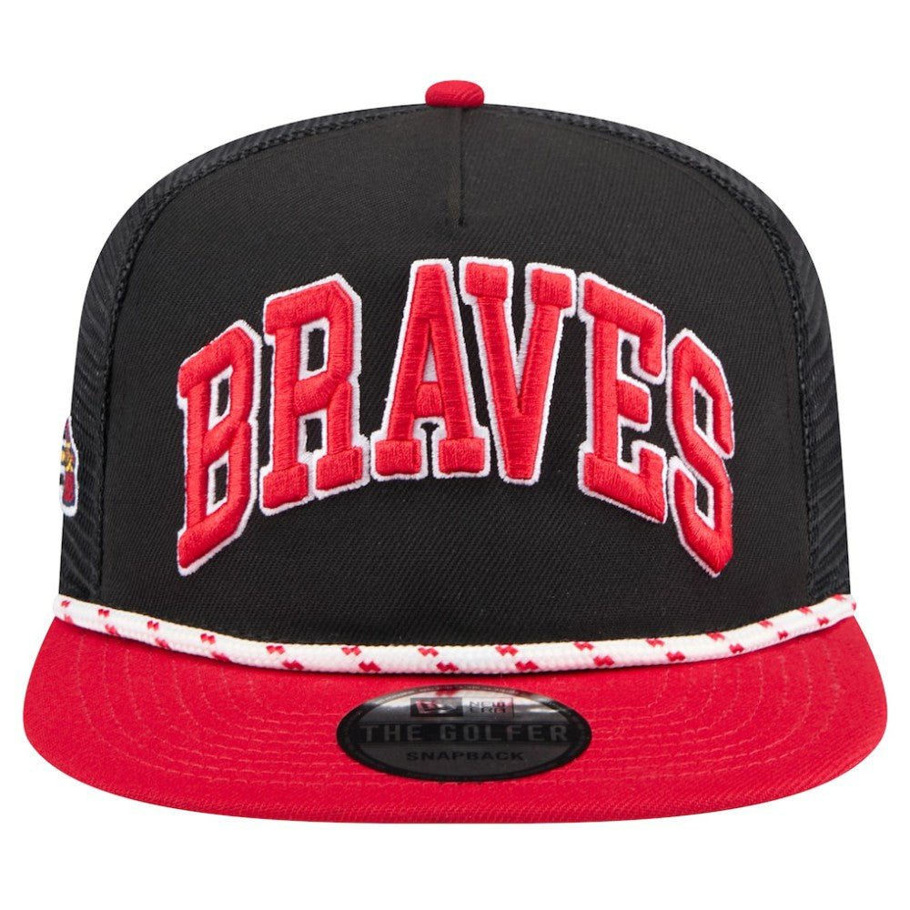 Atlanta Braves New Era Throwback Meshback Golfer Hat Sale