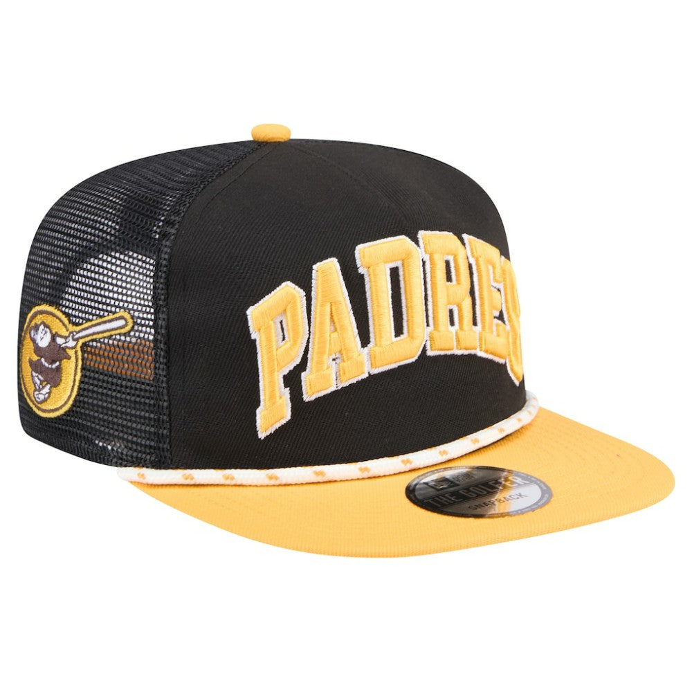 San Diego Padres New Era Throwback Meshback Golfer Hat Outlet