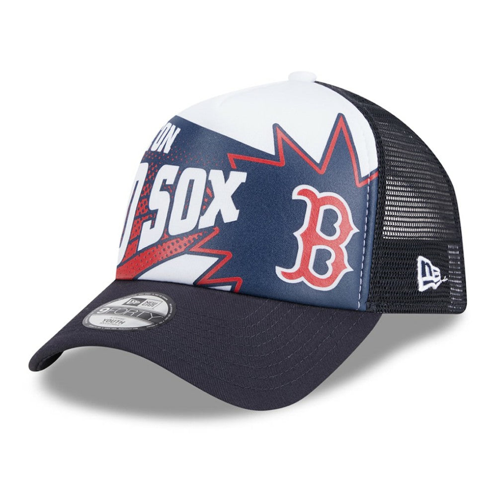 Boston Red Sox New Era Youth Boom 9FORTY Adjustable Hat Sale