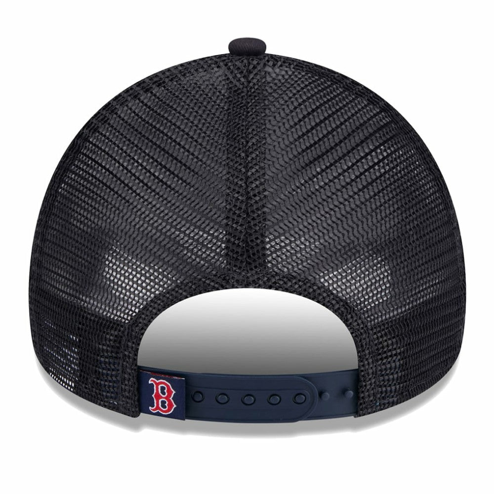 Boston Red Sox New Era Women's Throwback Team Foam Front A-Frame Trucker 9FORTY Adjustable Hat for sale