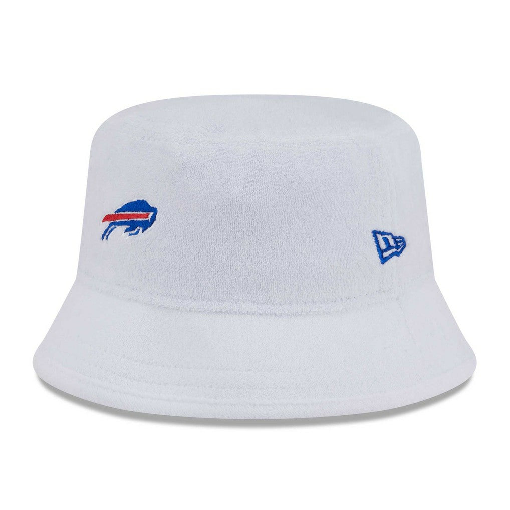 Buffalo Bills New Era Court Sport Terry Bucket Hat - White - NFL