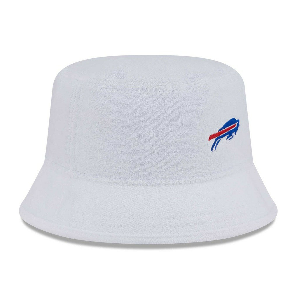Buffalo Bills New Era Court Sport Terry Bucket Hat - White - NFL