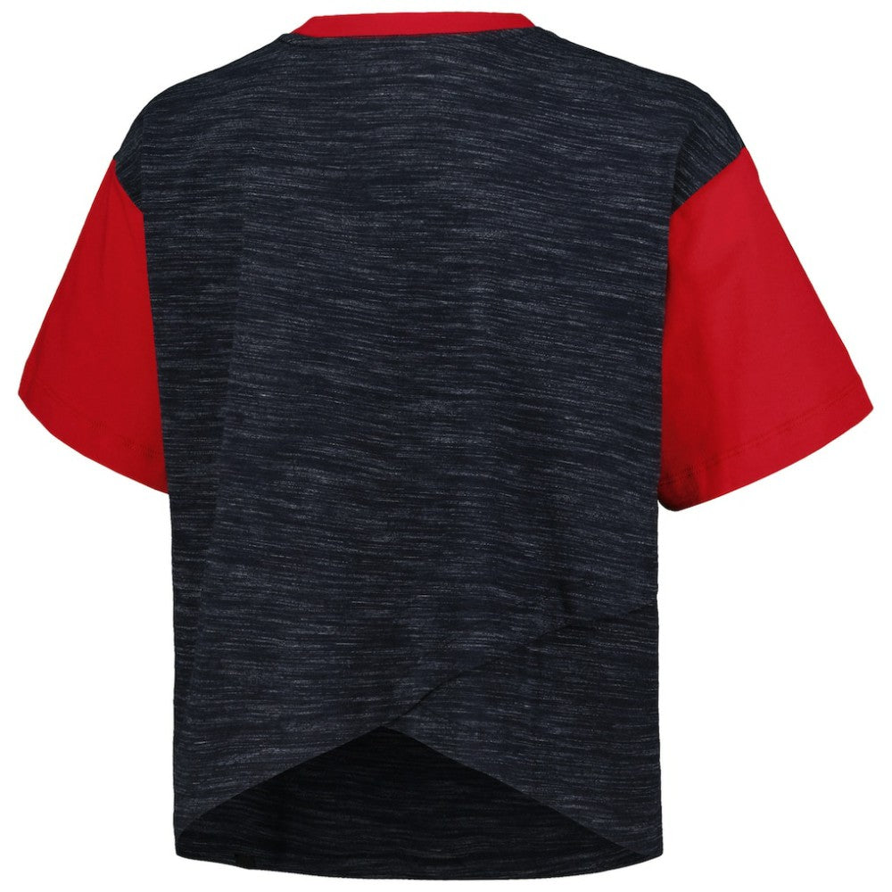 New Era - USWNT 5th & Ocean by New Era Women's Athletic Cross Back Cropped T-Shirt - Navy