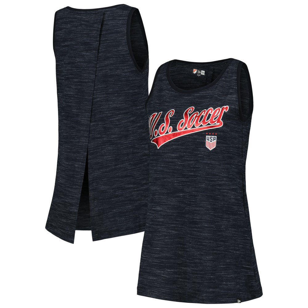 New Era - USWNT 5th & Ocean by New Era Women's Athletic Cross Back Tank Top - Navy