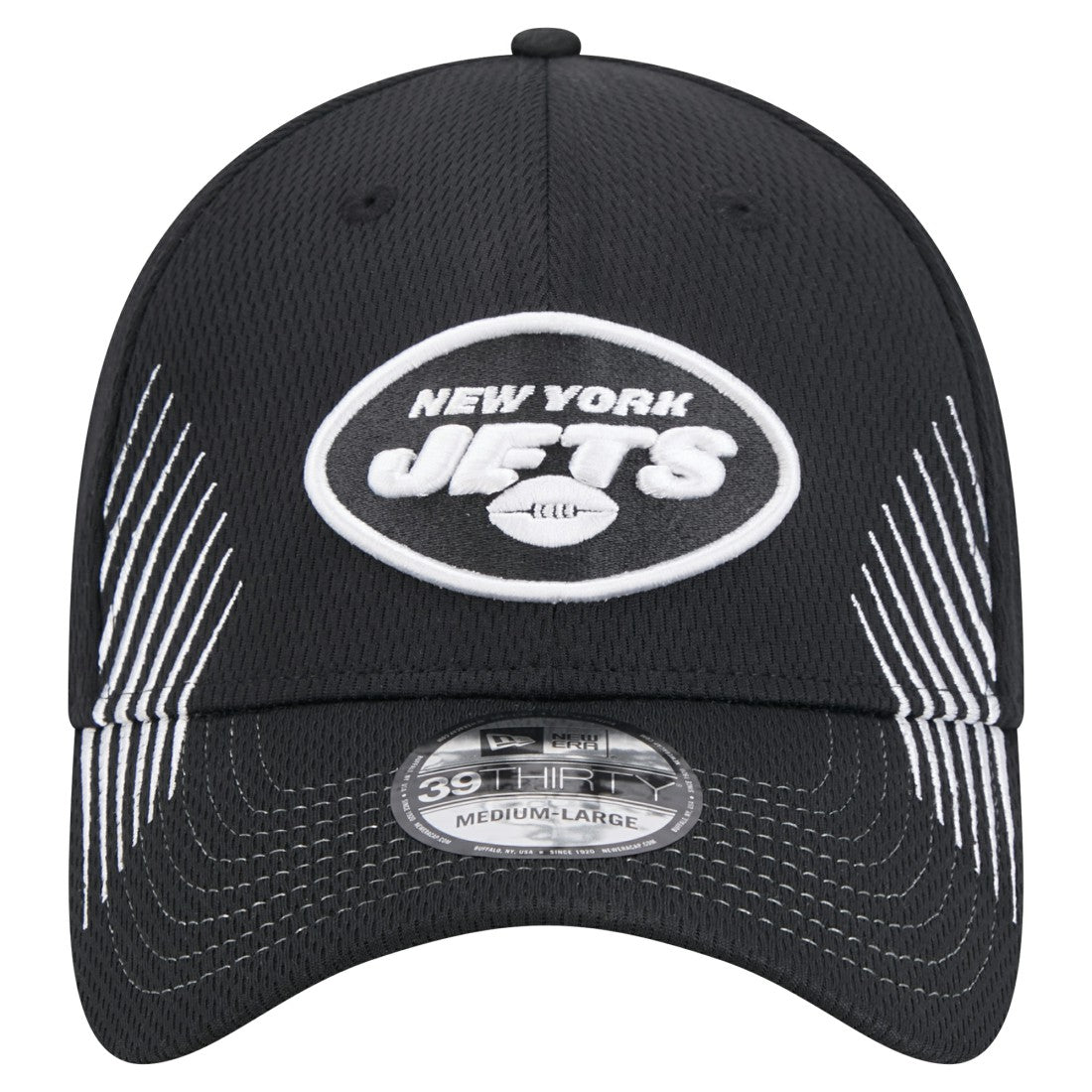 New York Jets New Era Active 39THIRTY Flex Hat - Black - NFL