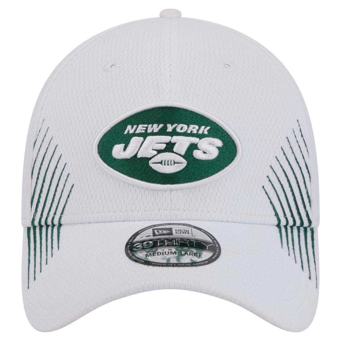 New York Jets New Era Active 39THIRTY Flex Hat - White - NFL