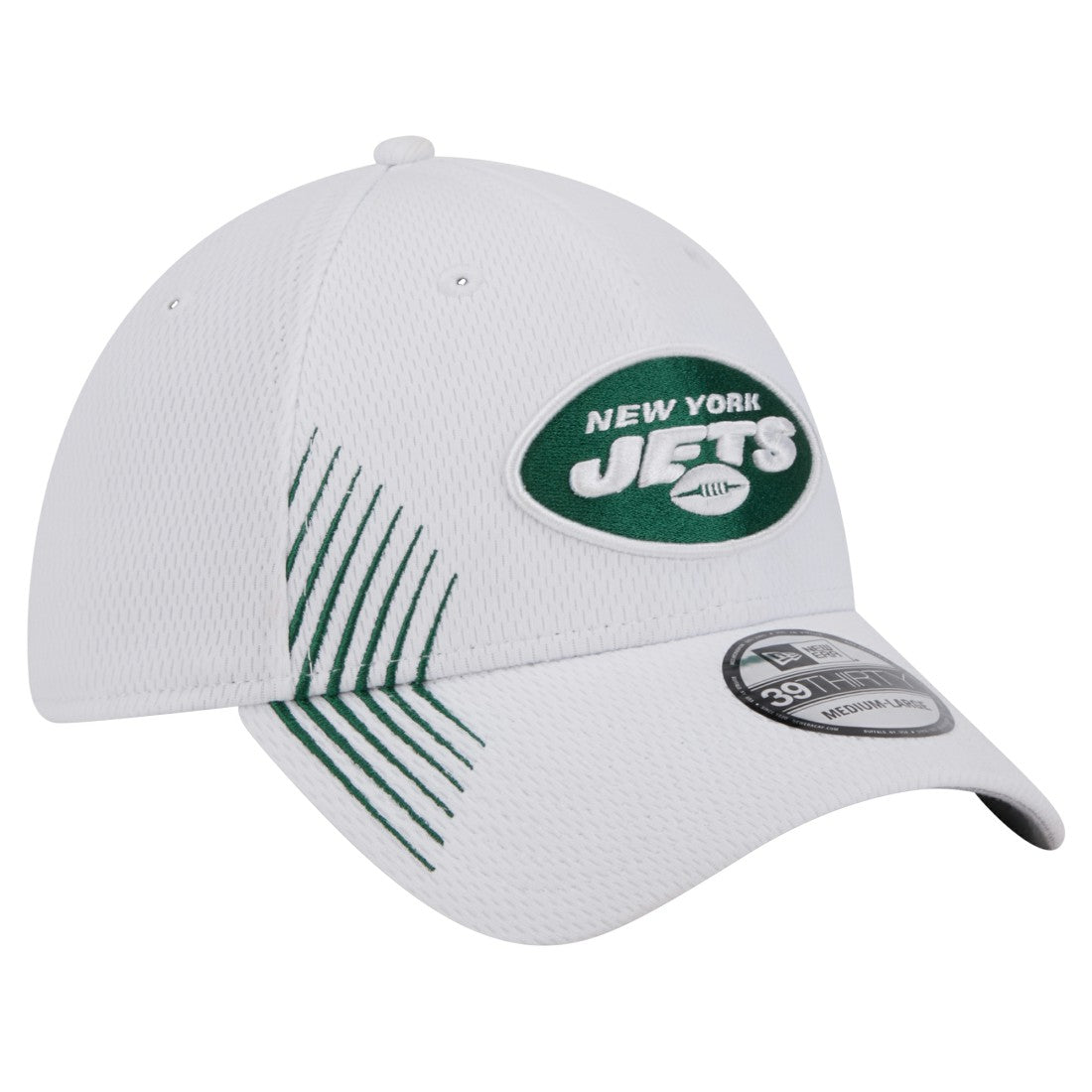 New York Jets New Era Active 39THIRTY Flex Hat - White - NFL