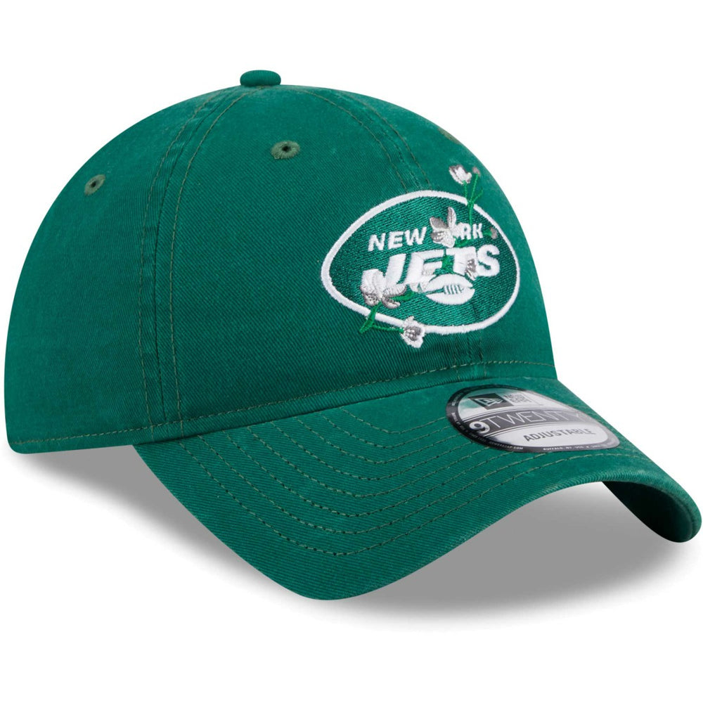 New York Jets New Era Women's Game Day Flower 9TWENTY Adjustable Hat - Green - NFL