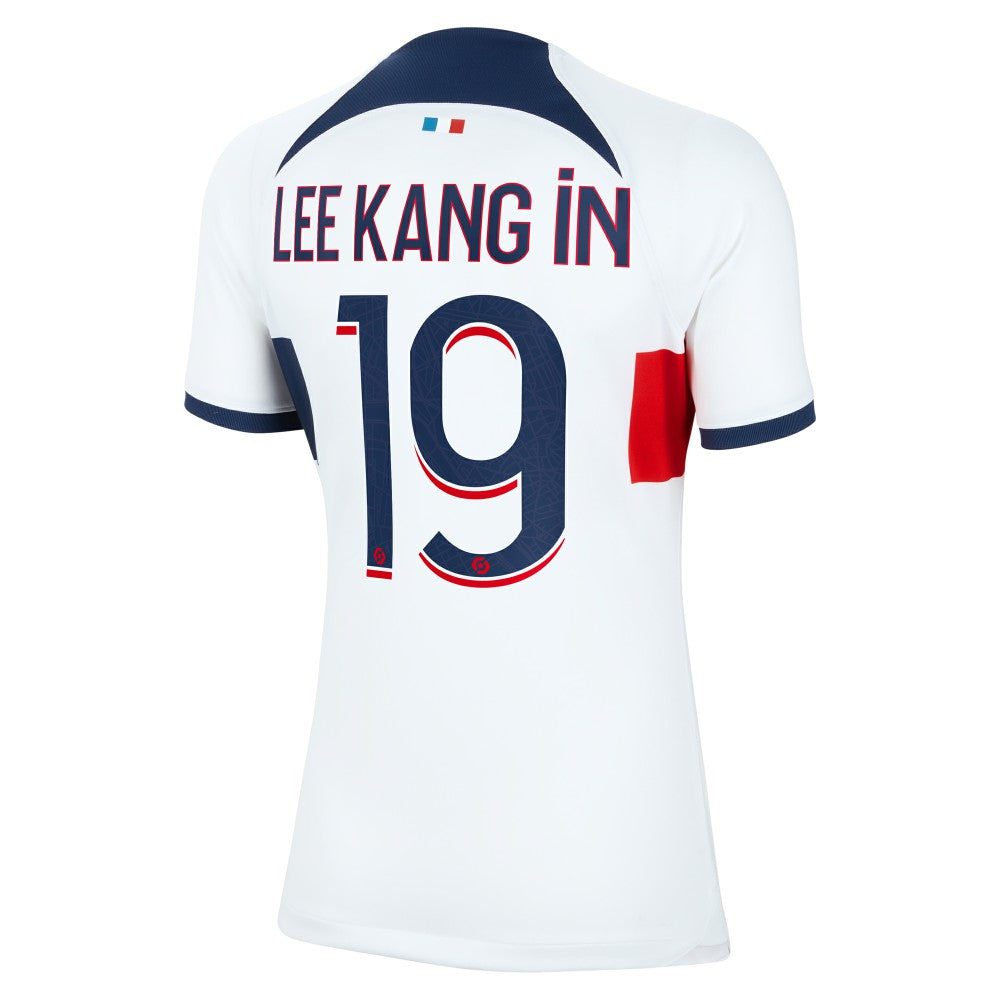 Nike - Lee Kang In Paris Saint-Germain Women's 2023/24 Away Stadium Replica Player Jersey - White