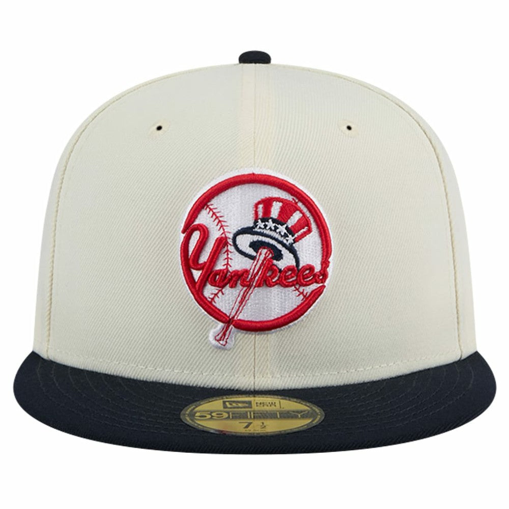 New York Yankees New Era Top Hat Chrome 59FIFTY Fitted Hat Discount