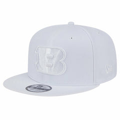Cincinnati Bengals New Era Main White on White 9FIFTY Snapback Hat - NFL