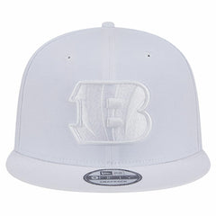 Cincinnati Bengals New Era Main White on White 9FIFTY Snapback Hat - NFL