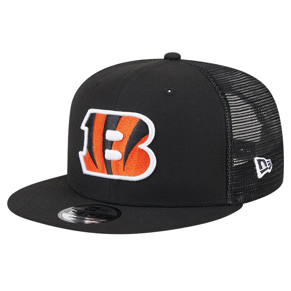 Cincinnati Bengals New Era Main Trucker 9FIFTY Snapback Hat - Black - NFL