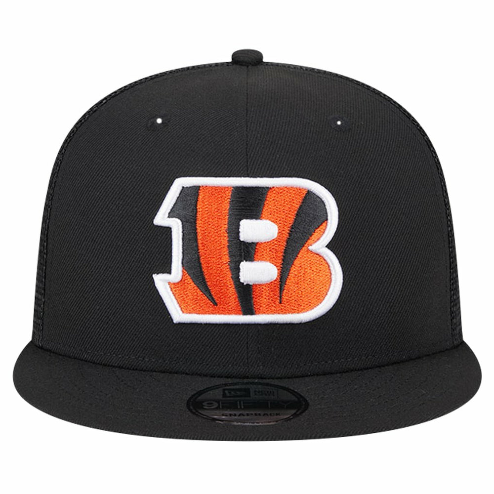 Cincinnati Bengals New Era Main Trucker 9FIFTY Snapback Hat - Black - NFL