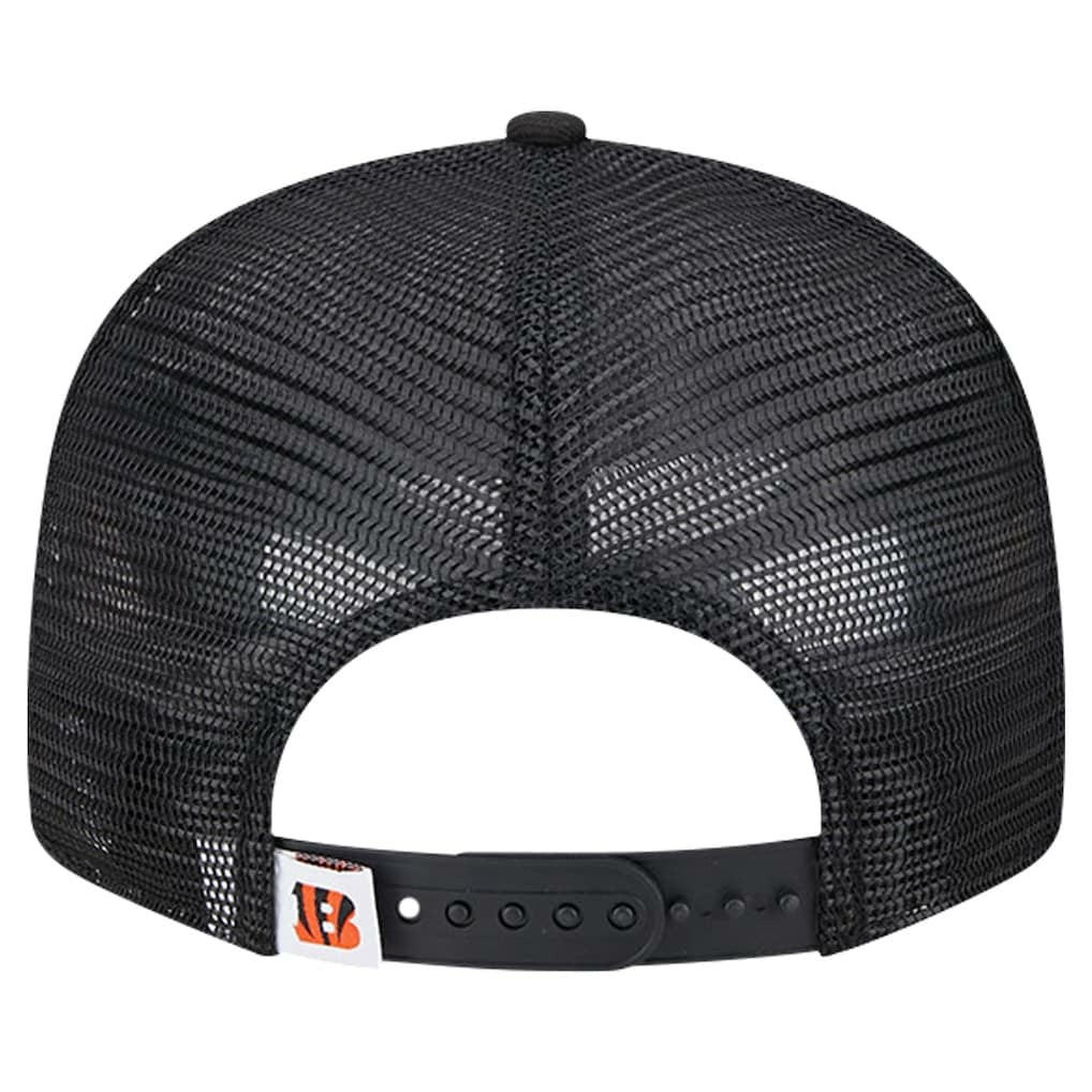 Cincinnati Bengals New Era Main Trucker 9FIFTY Snapback Hat - Black - NFL