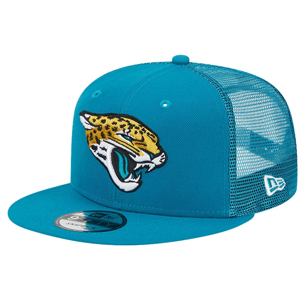 Jacksonville Jaguars New Era Main Trucker 9FIFTY Snapback Hat - Teal - NFL