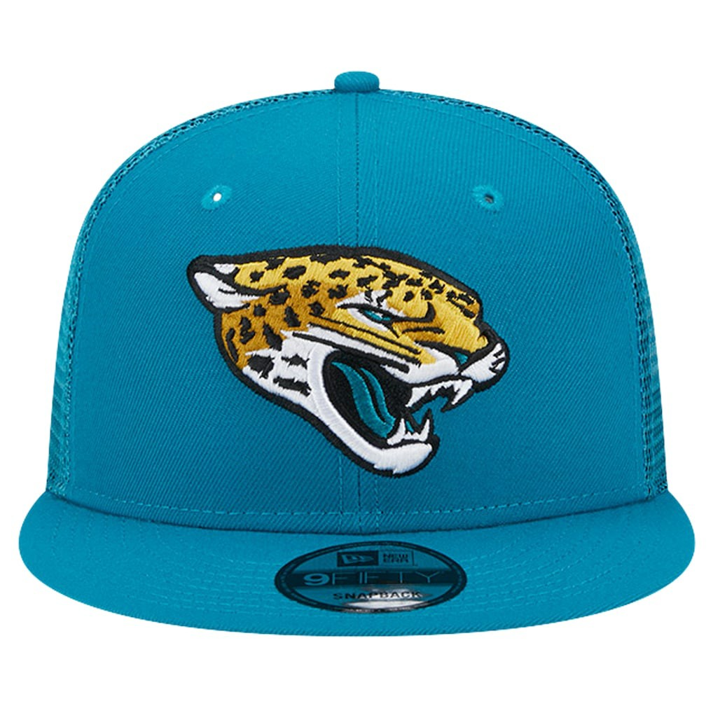 Jacksonville Jaguars New Era Main Trucker 9FIFTY Snapback Hat - Teal - NFL