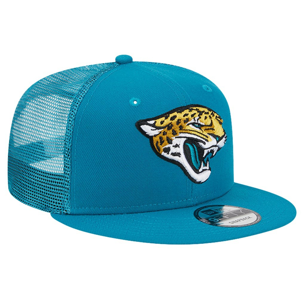 Jacksonville Jaguars New Era Main Trucker 9FIFTY Snapback Hat - Teal - NFL