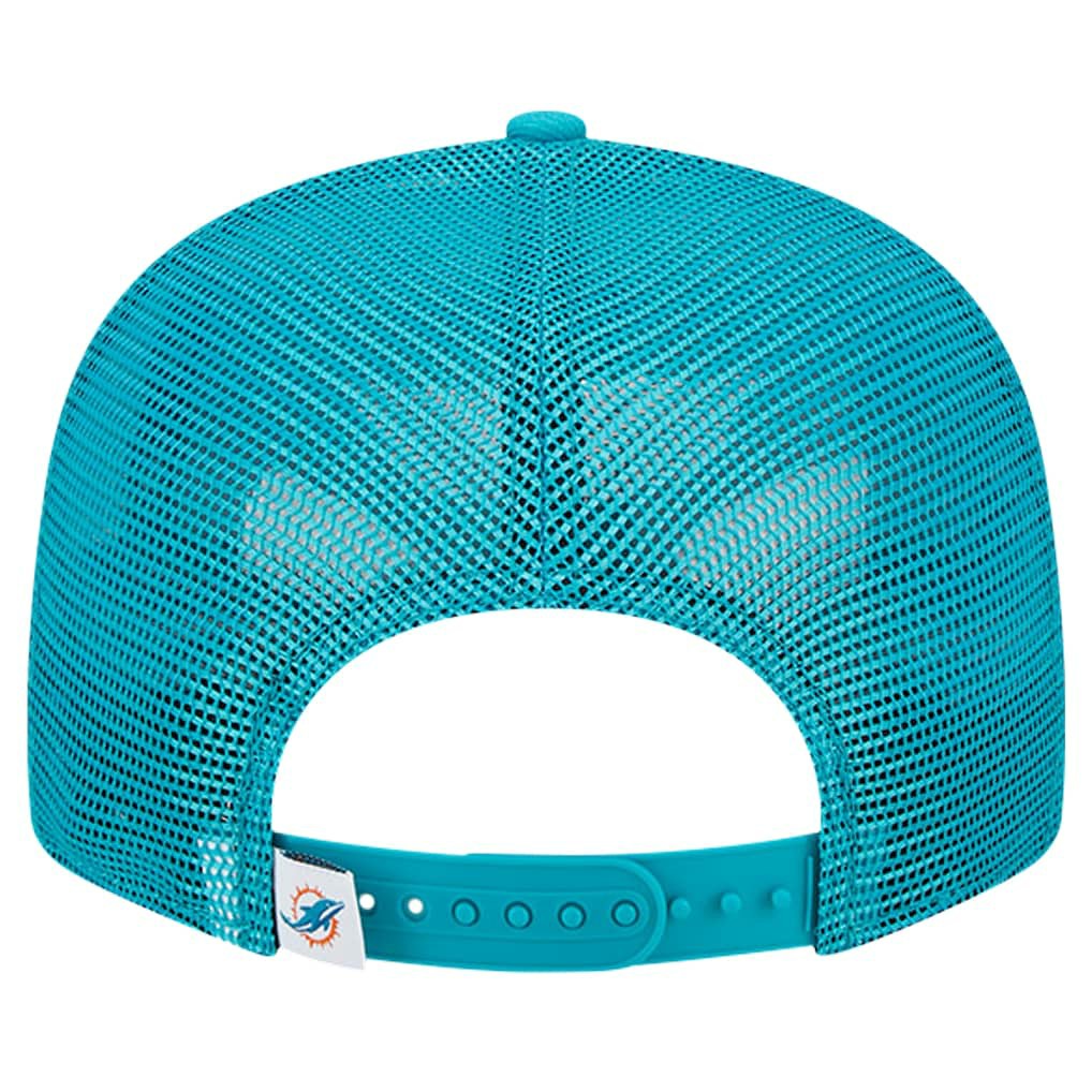 Miami Dolphins New Era Main Trucker 9FIFTY Snapback Hat - Aqua - NFL