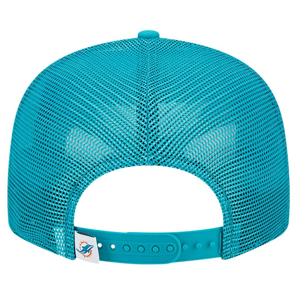 Miami Dolphins New Era Main Trucker 9FIFTY Snapback Hat - Aqua - NFL