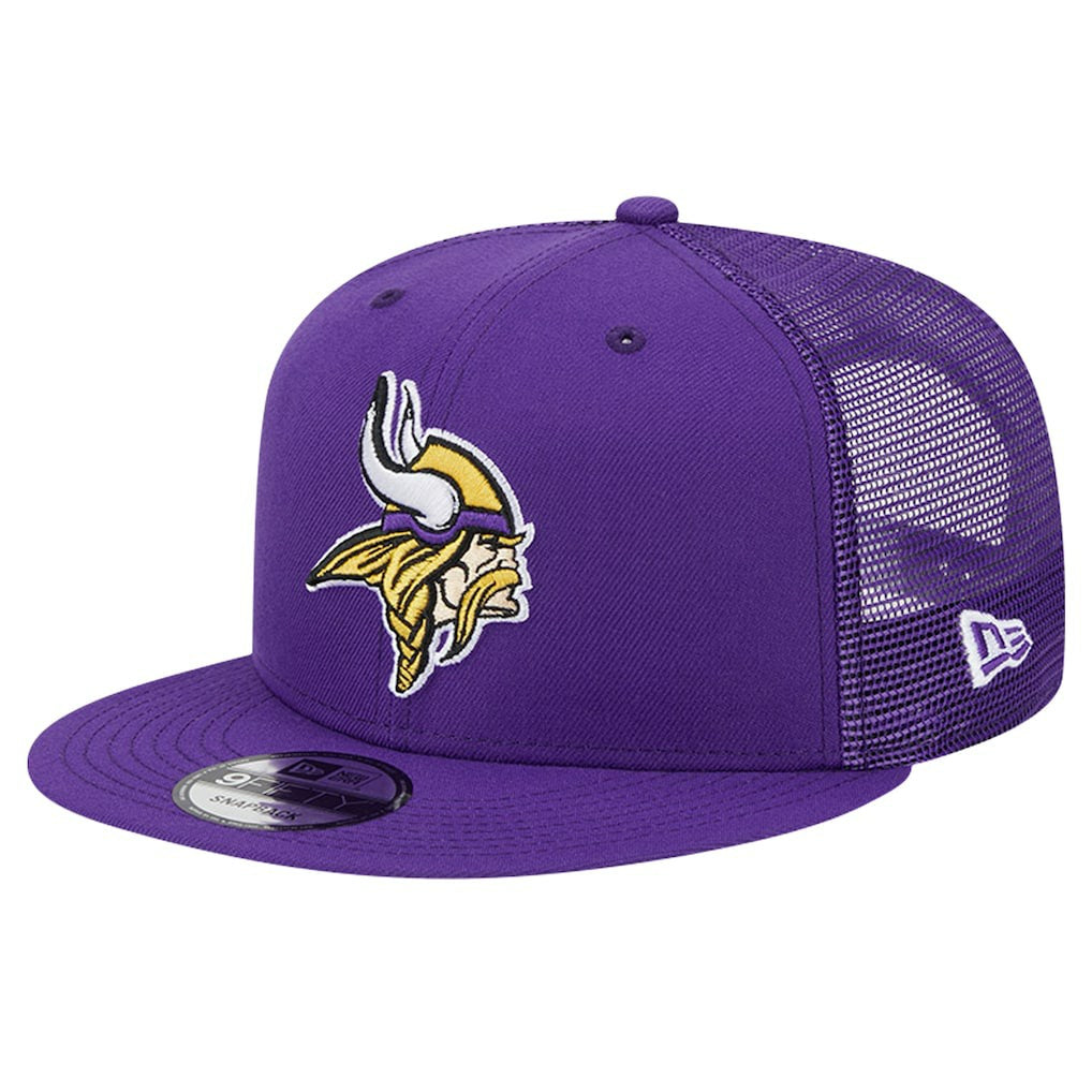 Minnesota Vikings New Era Main Trucker 9FIFTY Snapback Hat - Purple - NFL