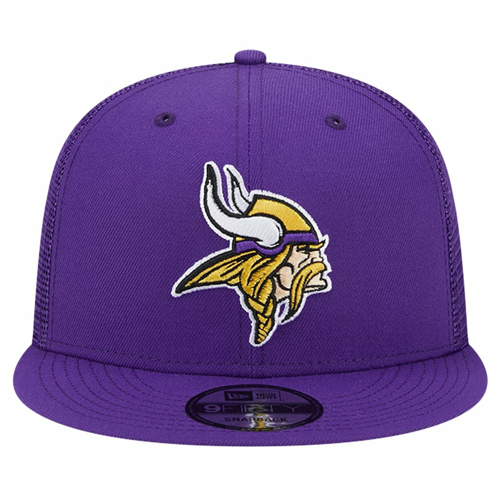 Minnesota Vikings New Era Main Trucker 9FIFTY Snapback Hat - Purple - NFL