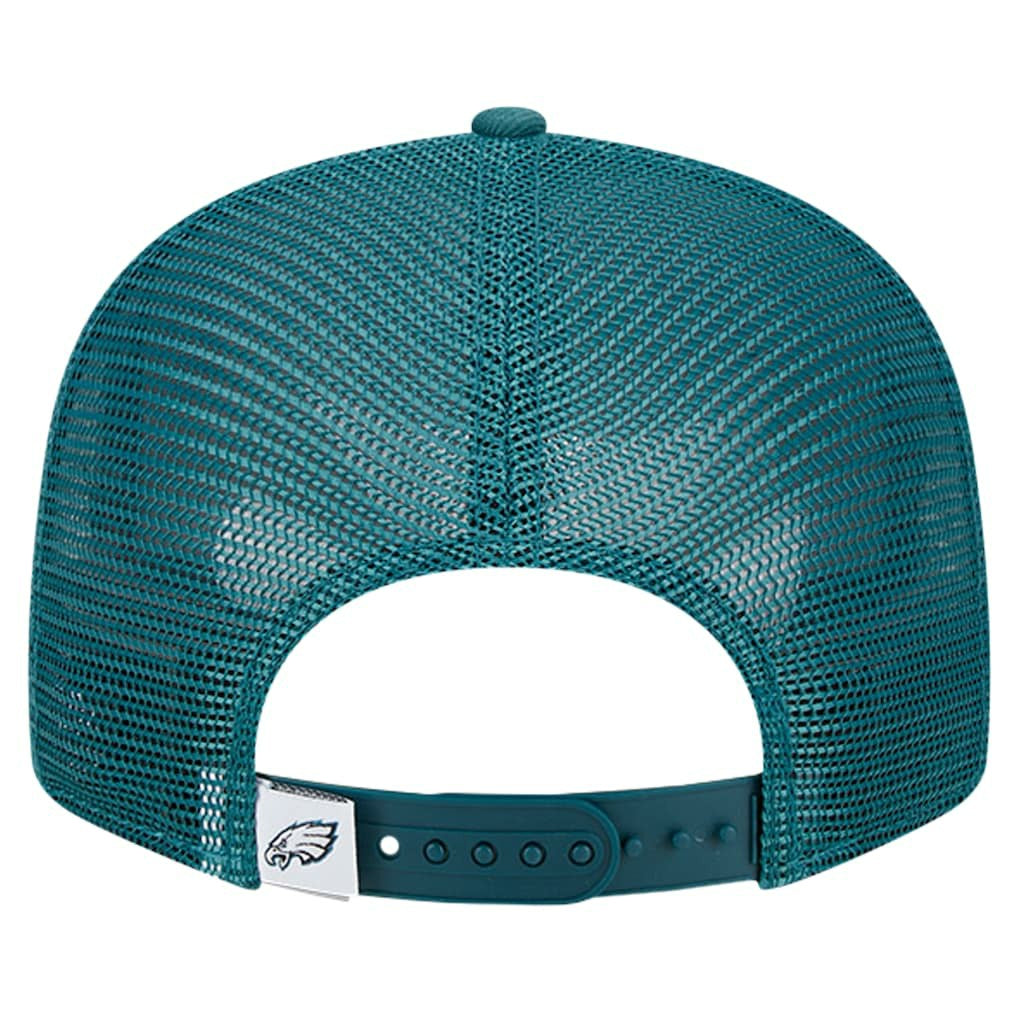 Philadelphia Eagles New Era Main Trucker 9FIFTY Snapback Hat - Midnight Green - NFL
