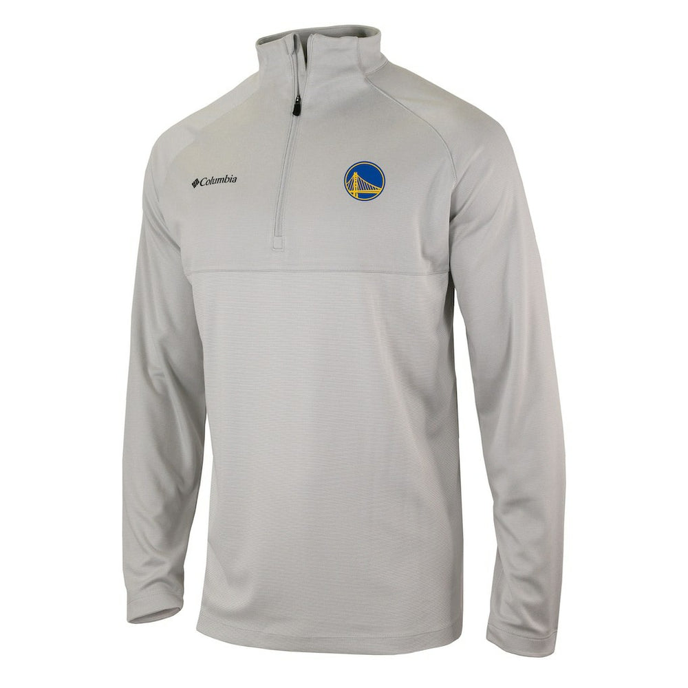 Columbia Golden State Warriors Omni-Wick Rockin' It Quarter-Zip Pullover Top Heather Gray