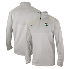 Columbia Boston Celtics Omni-Wick Rockin' It Quarter-Zip Pullover Top Heather Gray
