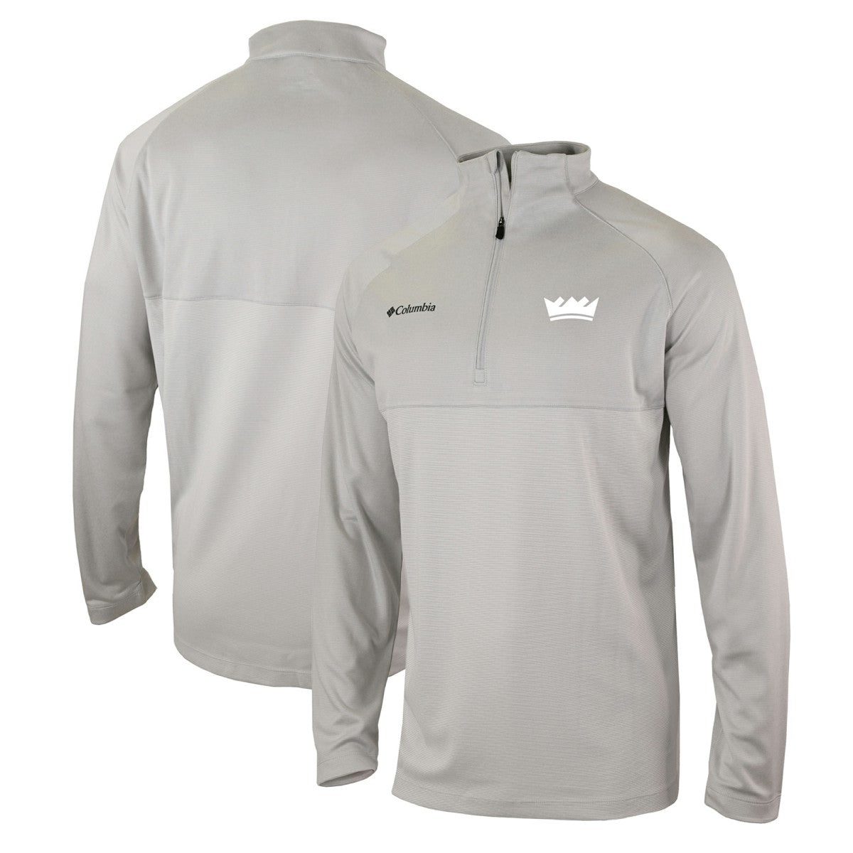Columbia Sacramento Kings Omni-Wick Rockin' It Quarter-Zip Pullover Top Heather Gray