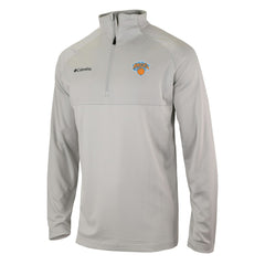 Columbia New York Knicks Omni-Wick Rockin' It Quarter-Zip Pullover Top Heather Gray