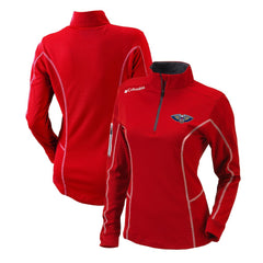 Columbia New Orleans Pelicans Women's Omni-Wick Shotgun Quarter-Zip Pullover Top Red