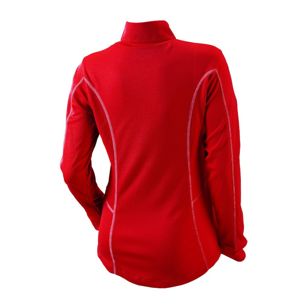 Columbia New Orleans Pelicans Women's Omni-Wick Shotgun Quarter-Zip Pullover Top Red