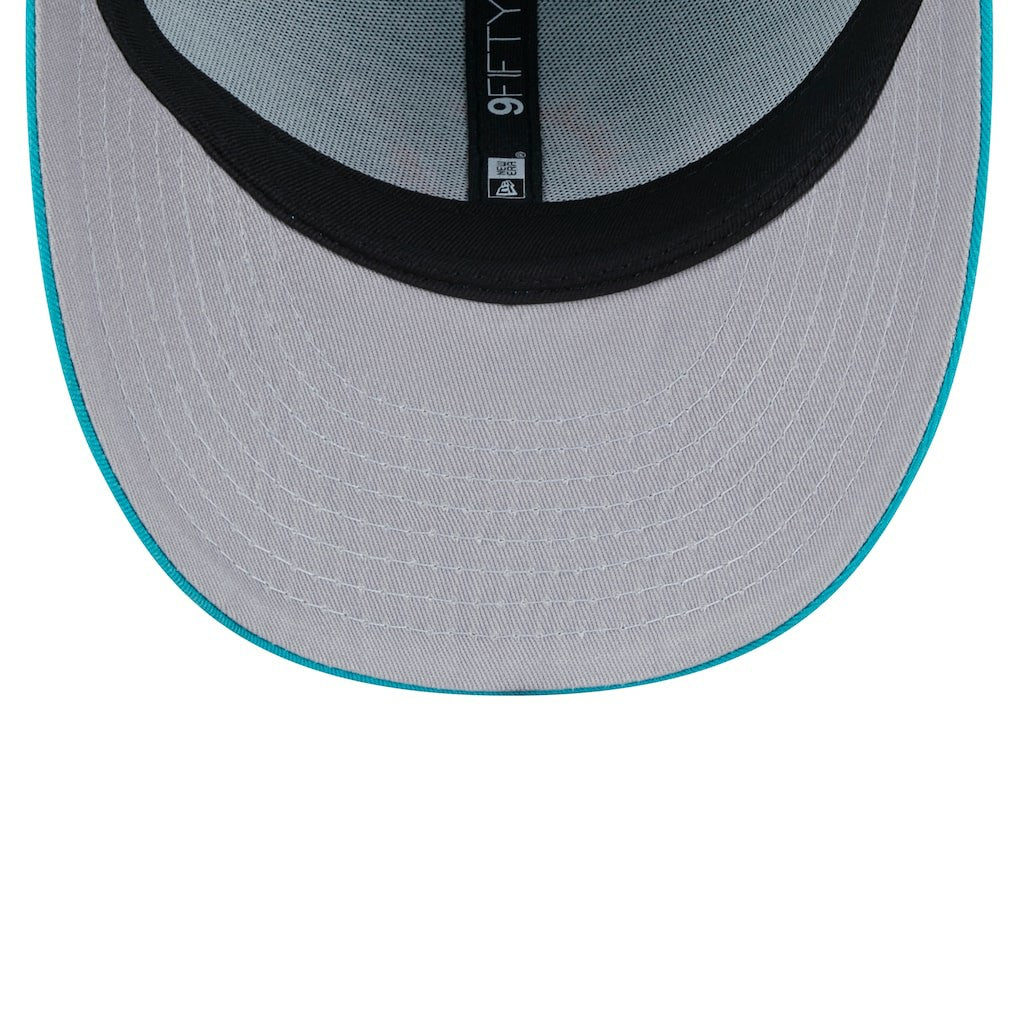Miami Dolphins New Era Main Low Profile 9FIFTY Snapback Hat - Aqua - NFL