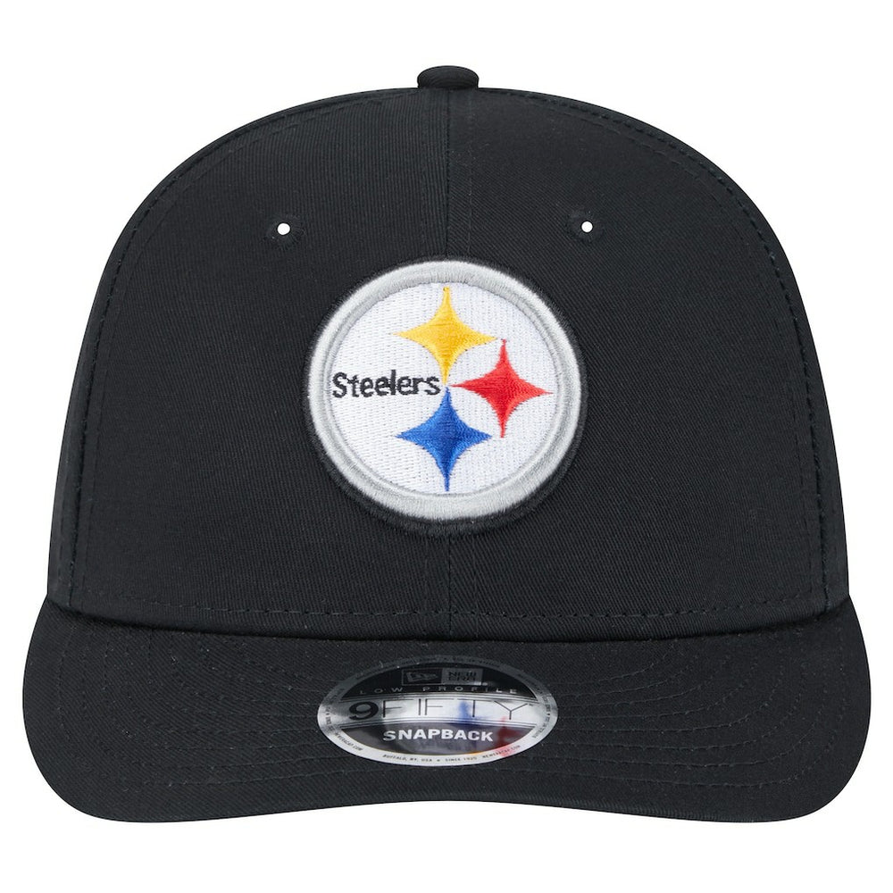 Pittsburgh Steelers New Era Main Low Profile 9FIFTY Snapback Hat - Black - NFL