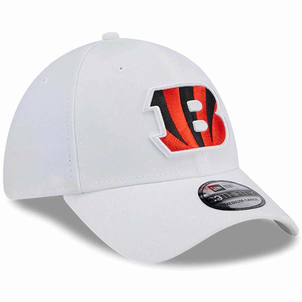 Cincinnati Bengals New Era Main 39THIRTY Flex Hat - White - NFL