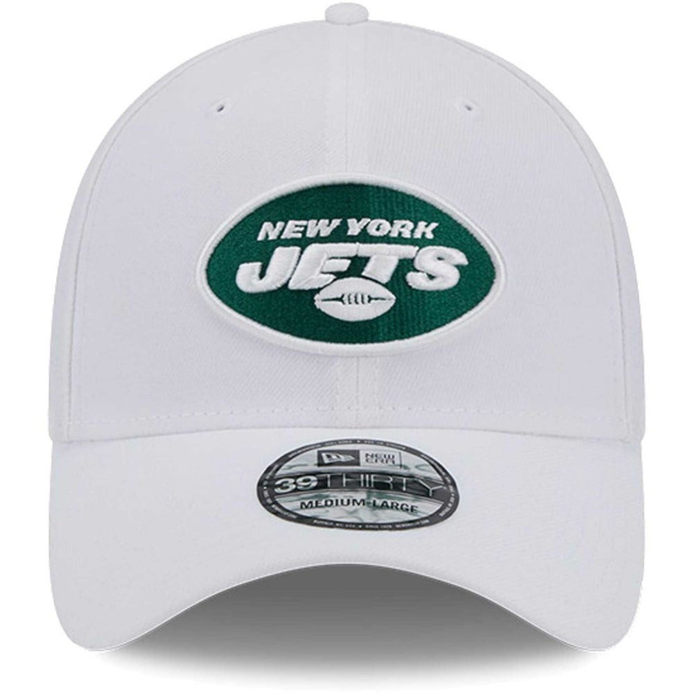 New York Jets New Era Main 39THIRTY Flex Hat - White - NFL