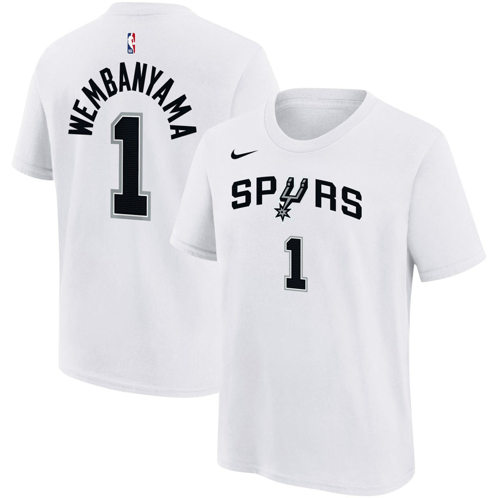 Nike Victor Wembanyama San Antonio Spurs Youth Name & Number Association T-Shirt White