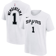 Nike Victor Wembanyama San Antonio Spurs Youth Name & Number Association T-Shirt White
