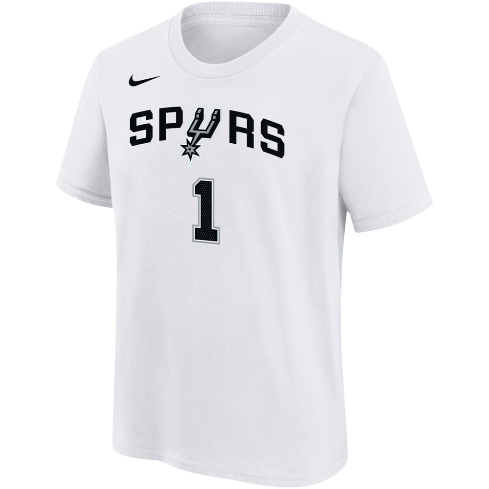 Nike Victor Wembanyama San Antonio Spurs Youth Name & Number Association T-Shirt White