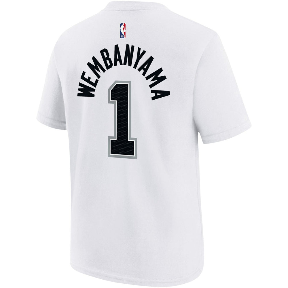 Nike Victor Wembanyama San Antonio Spurs Youth Name & Number Association T-Shirt White