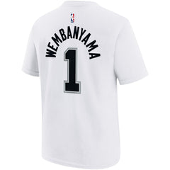 Nike Victor Wembanyama San Antonio Spurs Youth Name & Number Association T-Shirt White