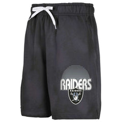 Las Vegas Raiders Youth Beach Bum Sun-Bleached French Terry Shorts - Black - NFL