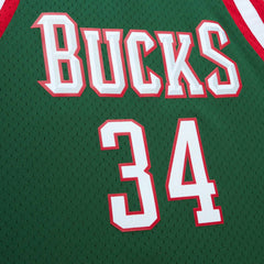 Mitchell & Ness Giannis Antetokounmpo Milwaukee Bucks 2013/14 Hardwood Classics Swingman Jersey Hunter Green