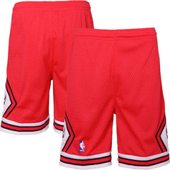 Mitchell & Ness Chicago Bulls Youth Hardwood Classics Swingman Shorts Red