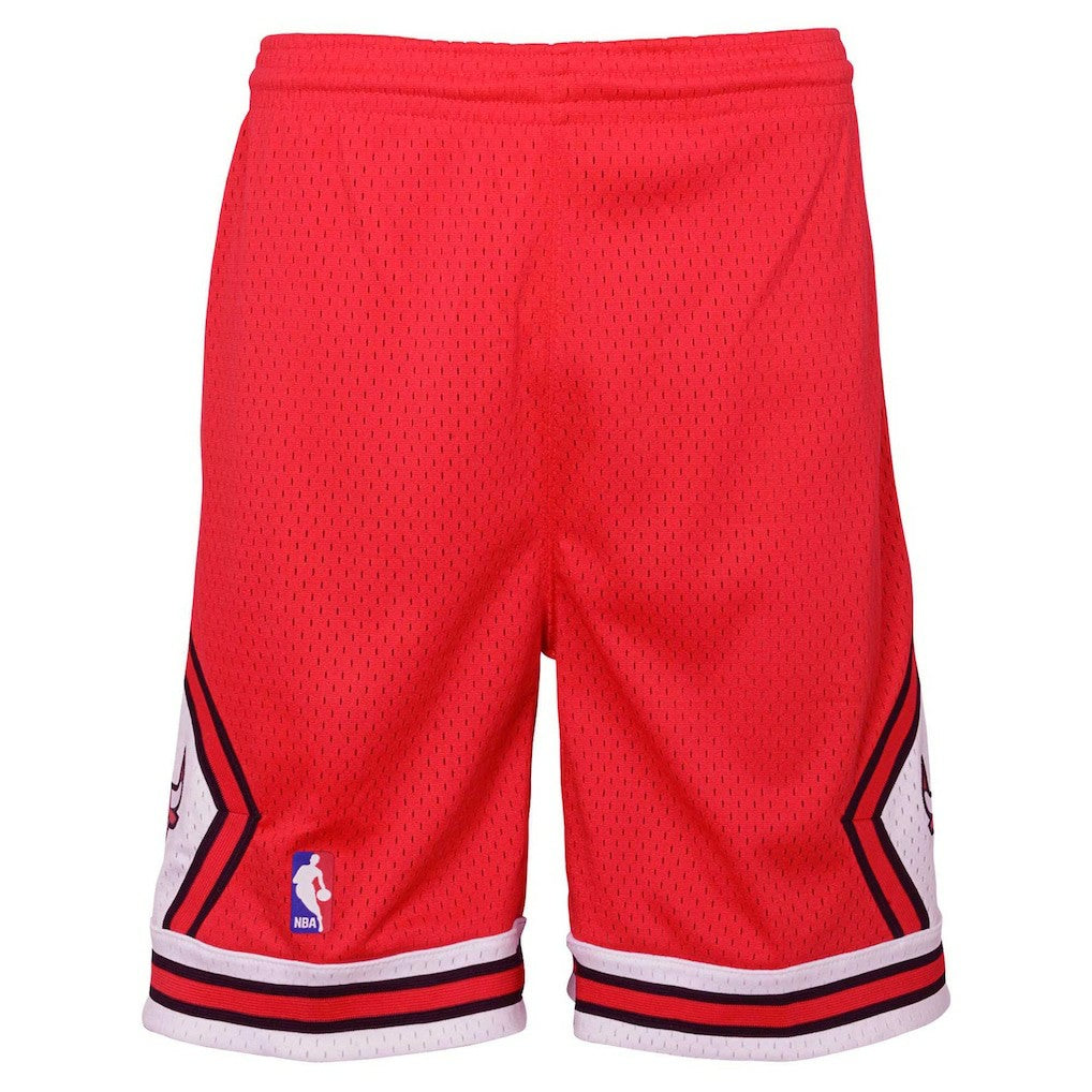 Mitchell & Ness Chicago Bulls Youth Hardwood Classics Swingman Shorts Red