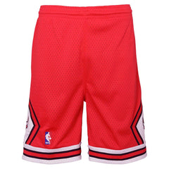 Mitchell & Ness Chicago Bulls Youth Hardwood Classics Swingman Shorts Red