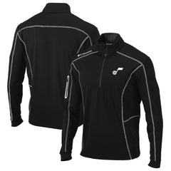 Columbia Utah Jazz Omni-Wick Shotgun Quarter-Zip Pullover Top Black