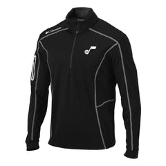 Columbia Utah Jazz Omni-Wick Shotgun Quarter-Zip Pullover Top Black