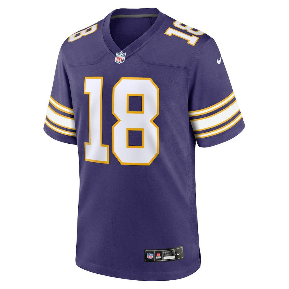 Justin Jefferson Minnesota Vikings Classic Player Game Jersey - Purple - Nike